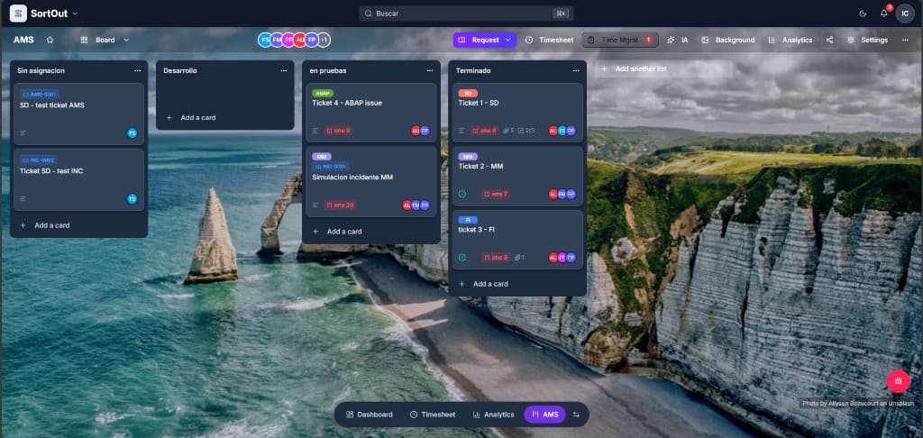 SortOut Board - Vista Kanban